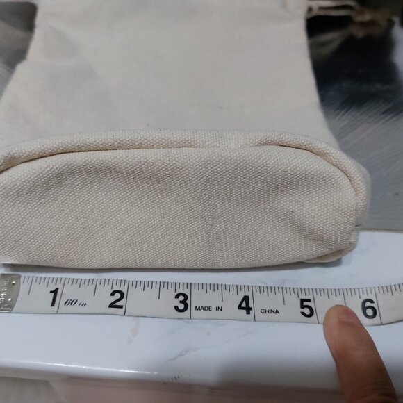 Good Size Durable Cotton Drawstring Bag Perfect For Makeup and Everything Else - Picture 6 of 8